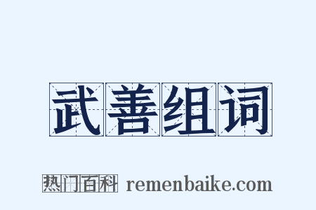 武善组词是什么意思的图片
